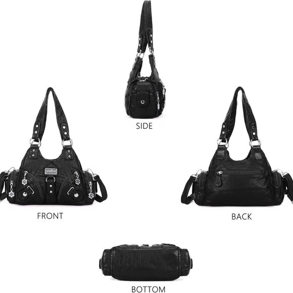 Purses for Women Small Hobo Shoulder Bags Vagen Leather Multi-Pocket Tote Bag wi - Picture 5 of 8